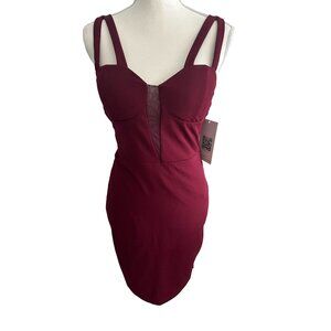 ENDLESS SUNDAE Burgundy Cocktail Dress Sz M NEW New with tags